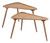 Set of Two Brown Wooden Nesting Tables