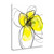 Yellow Petals Three 3 Wrapped Canvas Print Living Room Wall Art