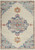 4’ x 6’ Gray Distressed Medallion Area Rug