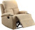 32" X 37" X 39" Beige Linen Fabric Recliner