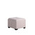 Gray and White Pinstripes Tufted Storage Ottoman