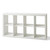 57" White Manufactured Wood Eight Tier Cube Bookcase