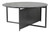 36" Black And Gray Genuine Marble Round Coffee Table