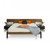 35" Veneer And Mdf King Bed With Nightstands