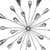 Acrylic Burst Silver Metal Wall Decor