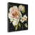 Marche De Fleurs On Black I Wrapped Canvas Print Living Room Wall Art