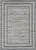 8'x10' Grey Machine Woven UV Treated Bordered Indoor Outdoor Area Rug