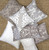 Gray Ikat Linen Down Blend Throw Pillow