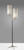 Two Light Floor Lamp Antique Brass Metal Tripod Base with Matte Black Accent and Tall Natural Fabric Shade