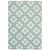 5' X 8' Blue Geometric Stain Resistant Indoor Outdoor Area Rug