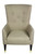 28" Sand 100% Polyester And Natural Solid Color Lounge Chair