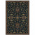 10' X 13' Blue And Red Oriental Power Loom Stain Resistant Area Rug