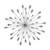 Silver Acrylic And Metal Bling Burst Wall Decor