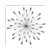 Silver Acrylic And Metal Bling Burst Wall Decor