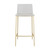 Set of Two Contemporary Acrylic and Gold Counter Stools