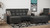 52" Black and Brown Faux Leather Storage Ottoman