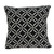 20" x 7" x 20" Transitional Black Pillow Cover With Down Insert
