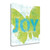 Letterpress Joy 1 Wrapped Canvas Print Living Room Wall Art
