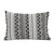 Modern Boho Black And White Stripe Lumbar Accent Pillow