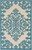 3’ x 4’ Aqua Medallion Indoor Outdoor Area Rug