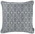 Gray Black Jacquard Medallion Decorative Throw Pillow Cover