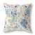 28" X 28" Off White And Yellow Broadcloth Floral Throw Pillow