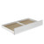 41" X 75" X 11" White Wood Trundle (Twin)