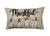 12" X 20" Beige and White Thanksgiving Pumpkin Linen Blend Zippered Pillow With Applique