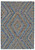 10' X 13' Blue Brown And Orange Wool Geometric Tufted Handmade Stain Resistant Area Rug