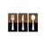 Set of Three Two Tone Kitchen Themed Wall Art