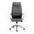 25.50" X 27" X 50" High Back Office Chair in Gray with Polished Aluminum Base