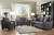 50" X 31" X 35" Gray Linen Loveseat