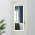 White Framed Door Mount Mirror