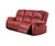 39" X 81" X 40" Red PU Upholstery Metal Reclining Mechanism Sofa (Motion)