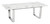 Designer's Choice White Faux Marble and Steel Coffee Table