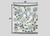 Off-White Peacock and Flowers 80" x 68" Hanging Wall Tapestry