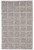 4' X 6' Ivory Gray And Black Wool Plaid Hand Woven Stain Resistant Area Rug