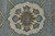 9' X 12' Blue Gray And Taupe Wool Floral Hand Knotted Stain Resistant Area Rug