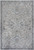 5'x8' Silver Blue Machine Woven Paisley Indoor Area Rug