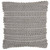 Light Gray Textured Dots and Stripes Throw Pillow