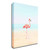 "Flamingo On The Beach Ii" Wrapped Canvas Print Wall Art