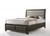87" X 79" X 52" Gray Fabric And Antique Gray Eastern King Storage Bed