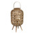 Coastal Bamboo and Wood Lantern Stand