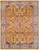 9' X 12' Blue Yellow And Ivory Oriental Power Loom Stain Resistant Area Rug