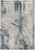 5'x8' Grey Blue Machine Woven Abstract Geometric Indoor Area Rug