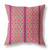 28" X 28" Pink And Green Broadcloth Floral Throw Pillow