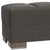 50" Gray and Brown Chenille Tufted Storage Ottoman