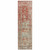 2' X 8' Grey And Orange Oriental Power Loom Stain Resistant Runner Rug