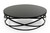 13" Black Metal And Glass Coffee Table