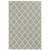 3' X 5' Grey Geometric Stain Resistant Indoor Outdoor Area Rug